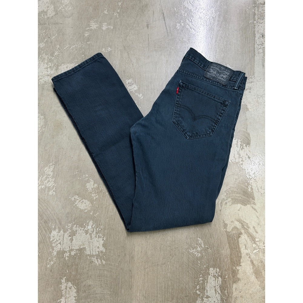 Levi's 511 Slim Fit Jeans Mens 31x32 Charcoal Good Faded Black Denim